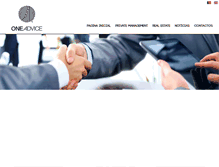 Tablet Screenshot of oneadvice.biz